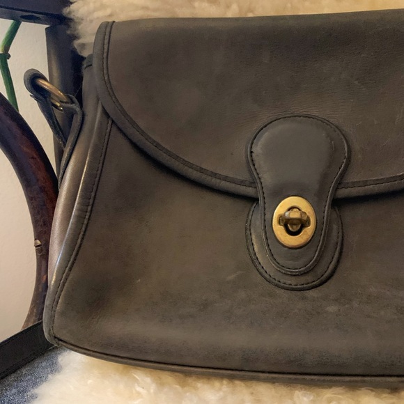 Vintage Coach grey shoulder bag - Picture 4 of 15